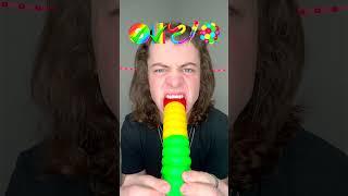 Giant Rainbow Candy ASMR!? 