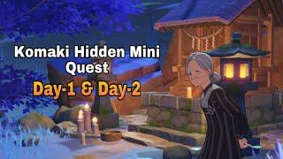 Mini Quest Nenek Komaki Day-1 dan Day-2 | Genshin Impact