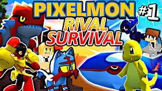 Pixelmon Rival Survival - "HERE WE GO!" - Episode 1 (Minecraft Pokemon Mod)