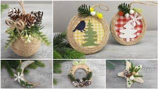 5 IDEAS of Christmas Toys from jute twine with your own hands. Christmas ornaments