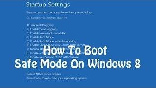 How To Start Windows 8 in Safe Mode with Command Prompt