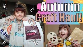 SHOP WITH ME FOR AUTUMN CRAFTS! | shop with me in the UK