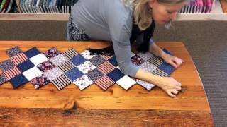 JORDAN FABRICS Jagged Edge Table Runner Tutorial - How To Sew A Jagged Edge Runner by Donna Jordan