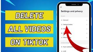 How to delete all your tiktok videos in one click 2023?