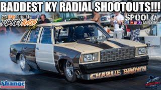 DRAG RADIAL ACTION AT THE BASH!!!! SATURDAY SHOOTOUTS AT TURKEY BASH 2024 AT US60!!!