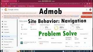How to Fix Admob Site Behavior: Navigation Problem