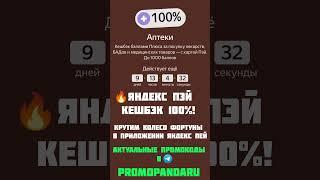 Яндекс Пэй  кешбэк 100%!