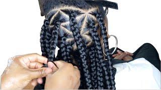 BRAIDS CLASS: Get Perfect box braids Length, Size, Parting, Extend & Borrow, + Fast Gripping roots