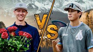 Anthony Barela VS. Gannon Buhr (Blindfolded Disc Golf)