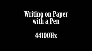 Pen Writing on Paper Sound Effect Free High Quality Sound FX