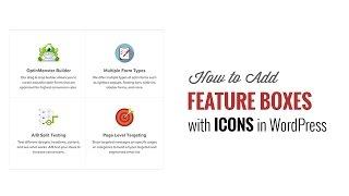 How to Add Feature Boxes With Icons in WordPress