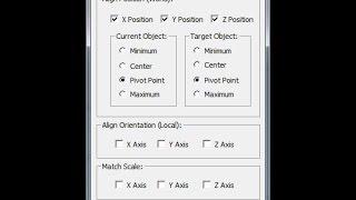 3ds Max: Align Tools