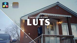 How to Create a LUT | Make your own LUTS in Davinci Resolve