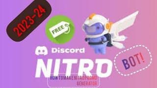 How To Make Nitro Promo Generator Bot In One Click | #video #discord #nitro #fpy