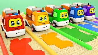 Ten Little Mixer Cars Songs |Toddler Song vs Nursery Rhymes | Wheel Craft City Compilation song