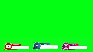 Youtube Facebook Instagram Social Media Green Screen No Copyright