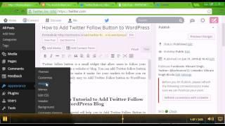 How to Add Twitter Follow Button to WordPress