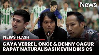 Verrel Berbahasa Inggris & Nyanyi PAN, Denny Cagur & Once Beri Pujian saat Rapat Naturalisasi Timnas