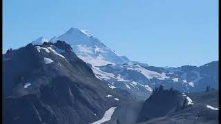 The Adams Hiking in Chain Lake trail at Mt Baker