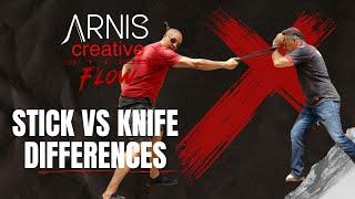 Arnis Basics - Stick vs Knife differences