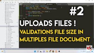 How to Upload Multiple Files in Yii with Validation File Size #2 -  @I'am JaGo ​