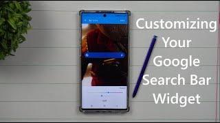 Customize Your Google Search Bar Widget