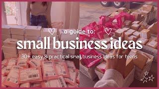 small business ideas FOR TEENAGERS in 2024  30+ easy, realistic side hustle ideas