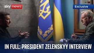 In Full: Exclusive interview with President Zelenskyy talking Putin, NATO and Trump