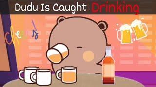 Dudu is Caught DRINKING  |Peach Goma| |Animation| |Bubuanddudu|