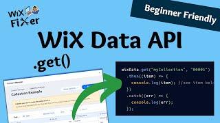 How to Get an Item From a Data Collection with WiX Code | WiX Data API - .get() Method | Velo