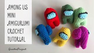 Among Us Crochet Mini Amigurumi Tutorial | Imposter or Crewmate | Small And Fast