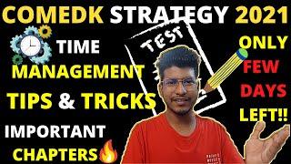 Comedk 2021 strategy | last few days are left | important for all Comedk aspirants