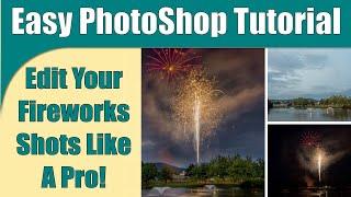 Photoshop Tutorial: How to Edit Fireworks with Layers ep.374