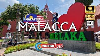 Exploring Melaka, Malacca [Malaysia ] 4K HDR Walking Tour | Jonker Walk to Sultanate Palace