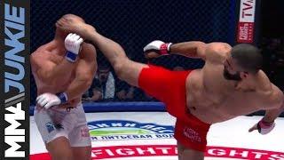 Ali Isaev scores a highlight-reel KO at Fight Nights Global 90