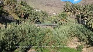 Aerial Stock Footage: Drone footage of Valle Gran Rey on La Gomera island