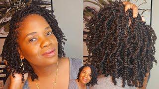 HOW TO DIY SPRINGY AFRO TWIST | EASY PROTECTIVE STYLE FOR SHORT 4C HAIR | OUTRE 3X SPRING TWIST HAIR