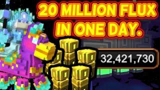 FARMING 20,000,000 FLUX IN 1 DAY WITH BAD RNG?! | Road To 100m Flux in Trove Ep.3!