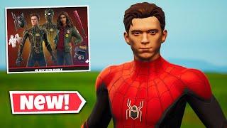 NEW NO WAY HOME Bundle Gameplay in Fortnite! (TOM HOLLAND SPIDER-MAN & ZENDAYA MJ Skins)