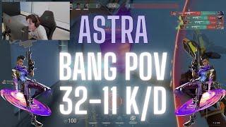 SEN Bang POV Astra on Abyss 32-11 K/D (VALORANT Pro POV)