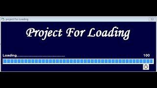 How to make Loading project in visual basic 6.0