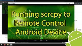 Running scrcpy to Remote Control Android Device