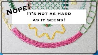 Plaited Braid Stitch: The Most Complex Embroidery Stitch Ever!