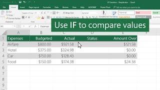 How to use the IF function in Excel