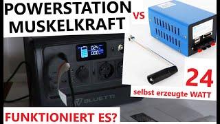 Handkurbel Generator lädt eb70 #bluetti #balkonkraftwerk drehen statt festkleben #powerstation