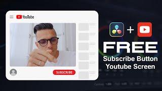 How to Add Subscribe button in Davinci Resolve project? Subscribe YouTube Window in your video