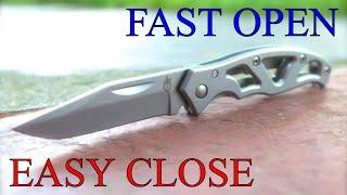 How to Open & Close Gerber Paraframe Knife