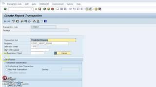 How to create Transaction code in SAP ABAP