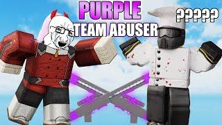 i am PURPLE TEAM ABUSER in arsenal | ROBLOX