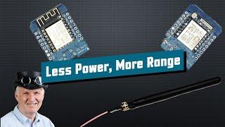 #324 Wemos D1 Mini: Long Range and Low Power Modification (ESP8266, LiFePo4)